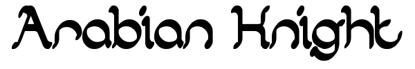 Arabian Knight font preview